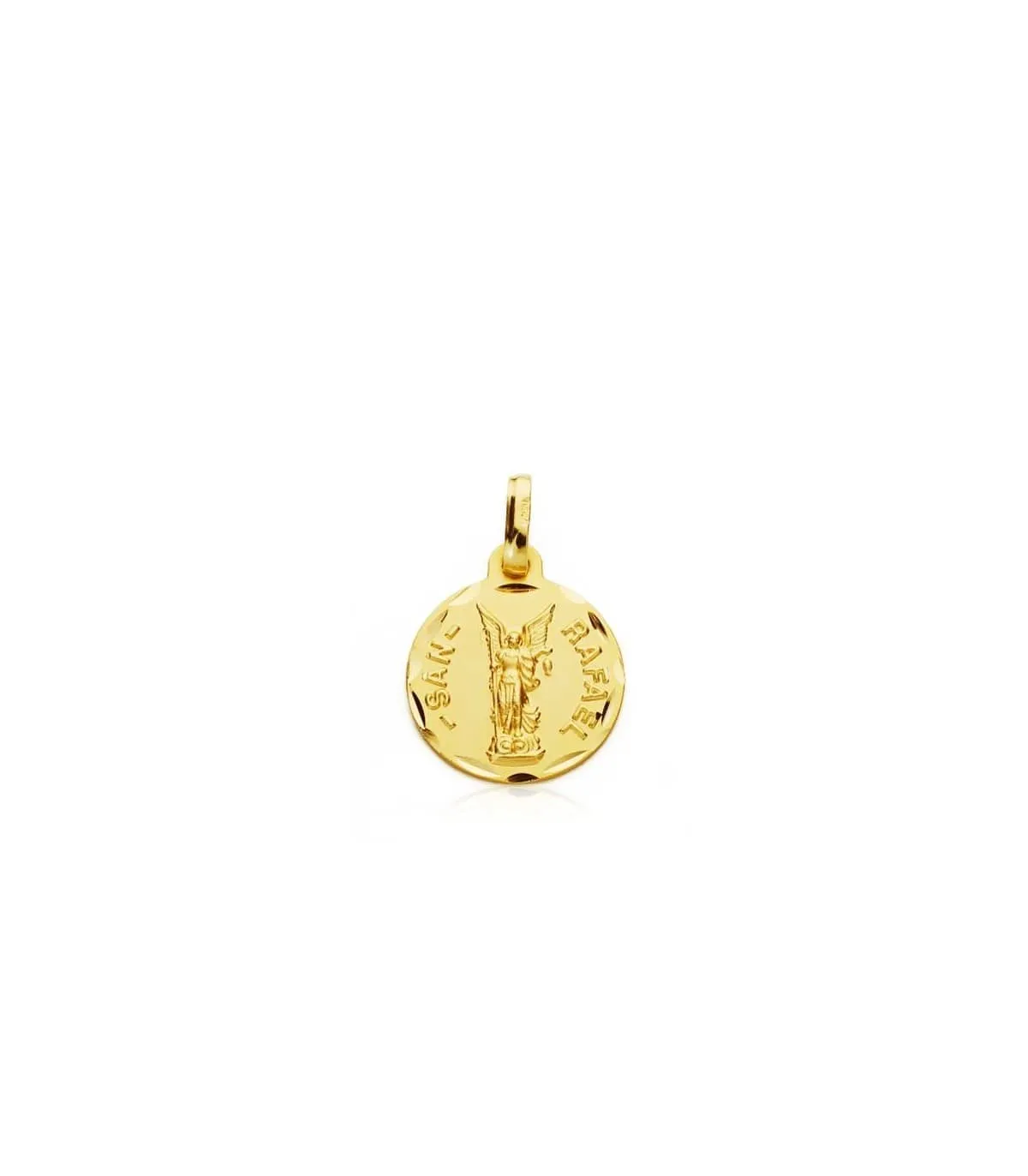 Medalla San Rafael Oro 18K 14mm