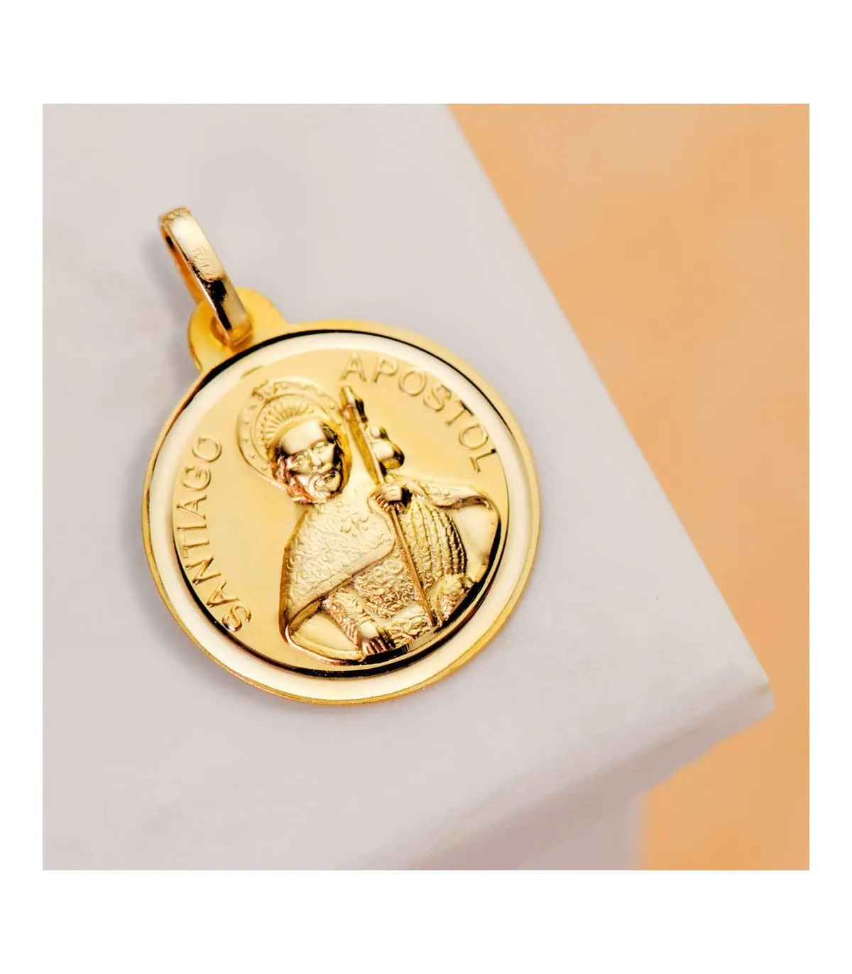 Medalla Santiago Apóstol Oro 18K 18mm