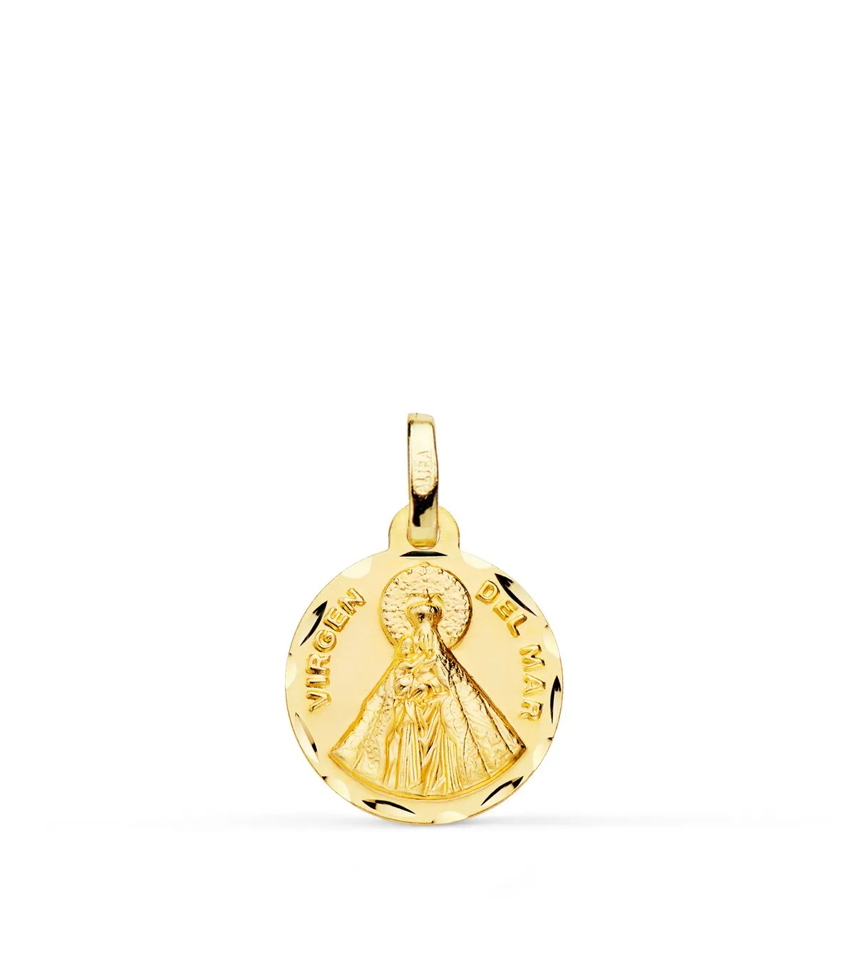 Medalla Virgen del Mar 18 Ktes 14mm