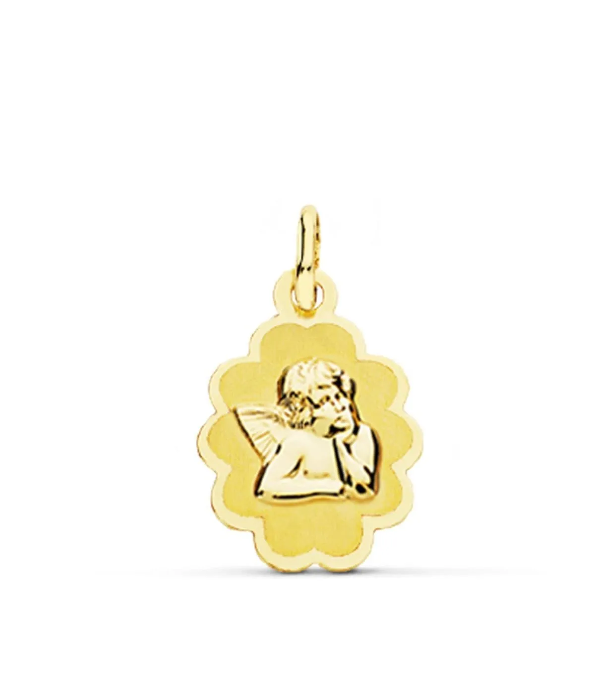 Medalla Ángel burlón galleta 9 Ktes