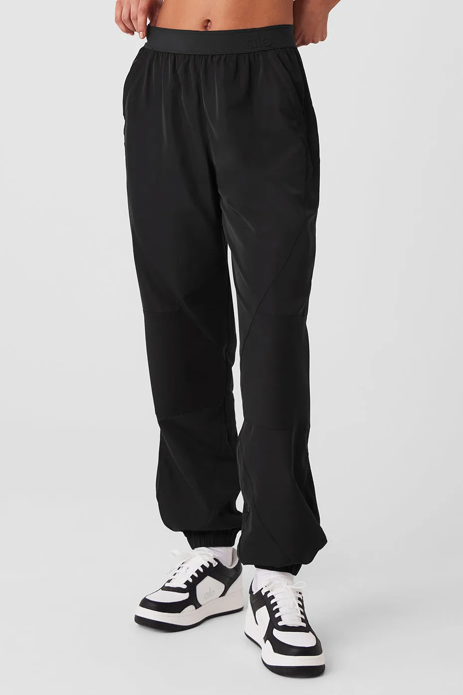 MIXED MEDIA REINVENTION JOGGER  BLACK