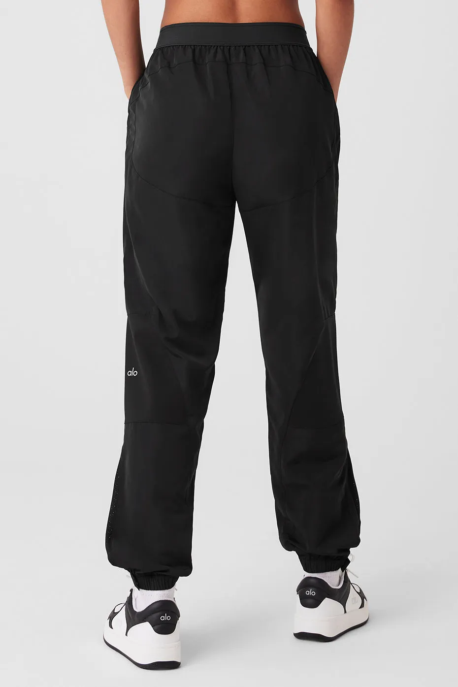 MIXED MEDIA REINVENTION JOGGER  BLACK