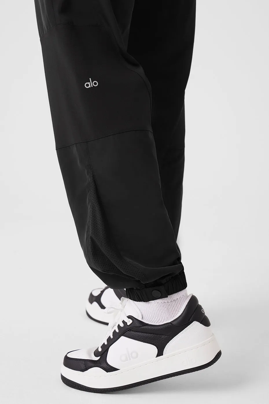 MIXED MEDIA REINVENTION JOGGER  BLACK
