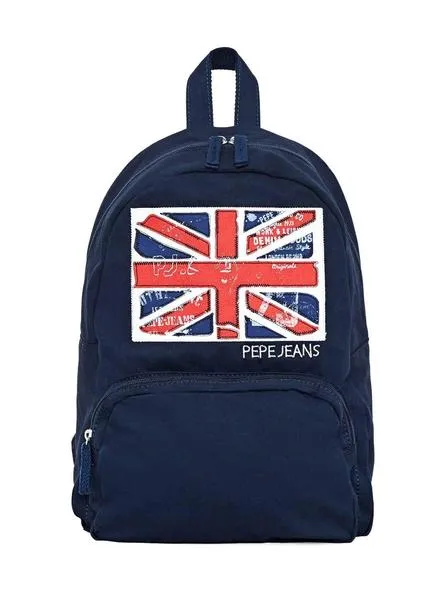 mochila pepe jeans balthasar azul para niño