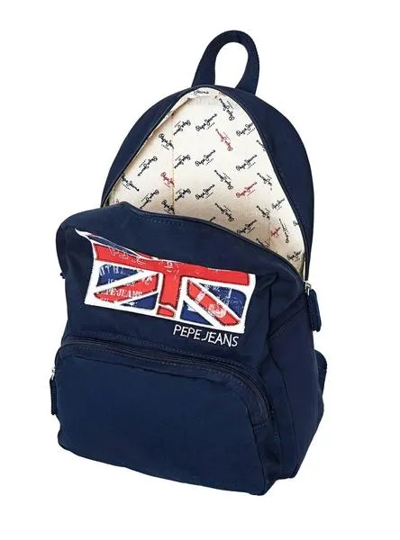 mochila pepe jeans balthasar azul para niño