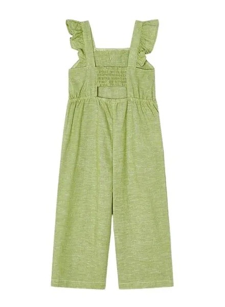 Mono Mayoral Nudo Lino Verde Para Niña
