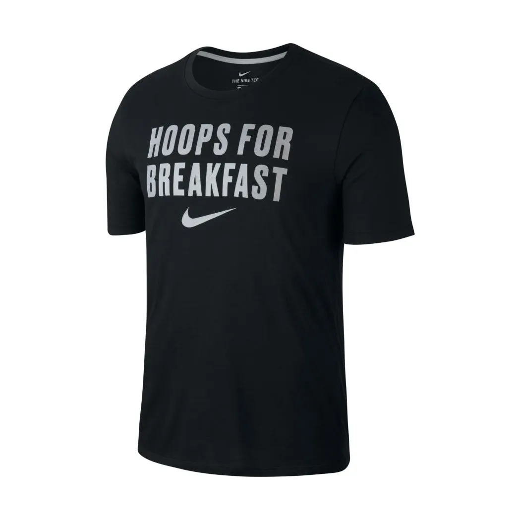 NIKE DRY BASKETBALL TSHIRT "BASKETBALL FOR BREAKFAST" (011)