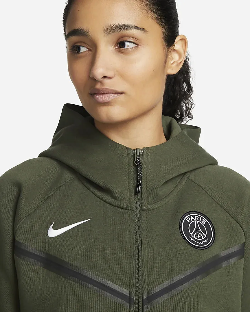NIKE PARIS SAINTGERMAIN TECH FLEECE WINDRUNNER FULLZIP HOODIE