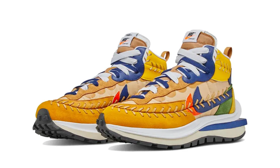 Nike x sacai Vaporwaffle Jean Paul Gaultier Sesame Blue
