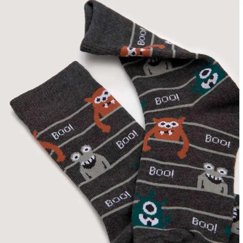 Pack 2 calcetines Ysabel Mora monstruos azul y marengo