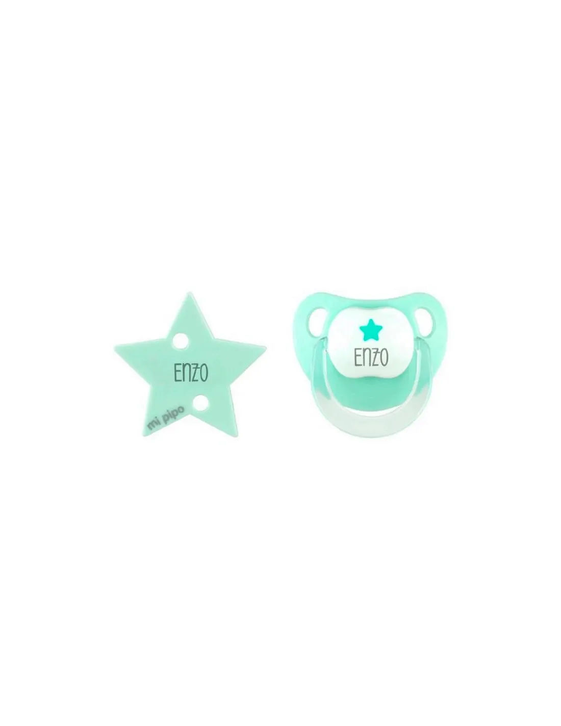 Pack Dúo Deco Estrella verde personalizado de Mi Pipo