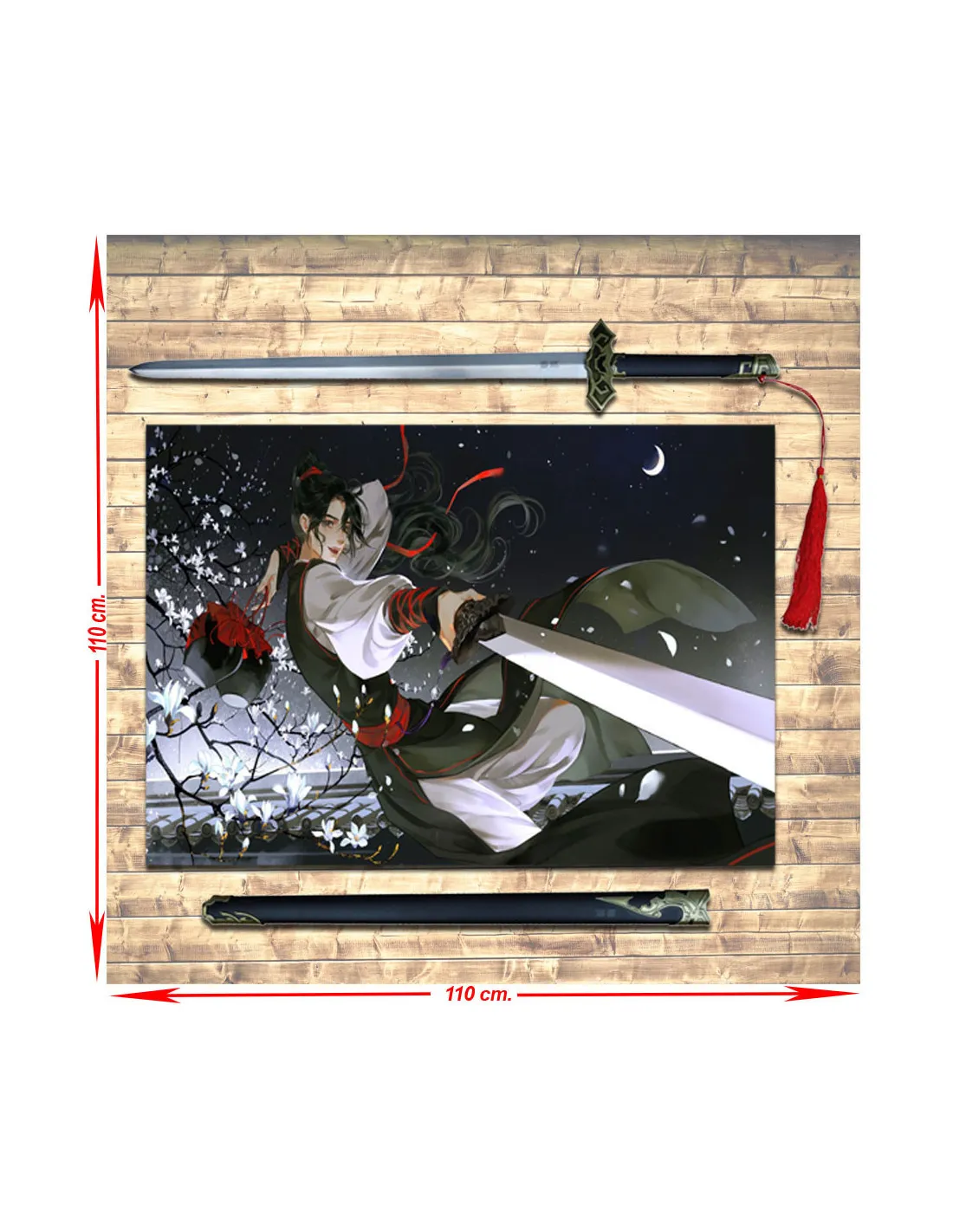 Pack estandarte + Espada Wei Wuxian De Mo Dao Zu Shi