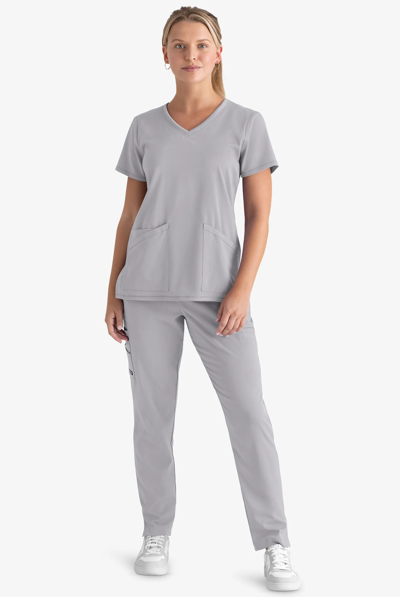 Pantalón médico Grey's Anatomy Spandex STRETCH Serena estilo cargo con 7 bolsillos para mujer