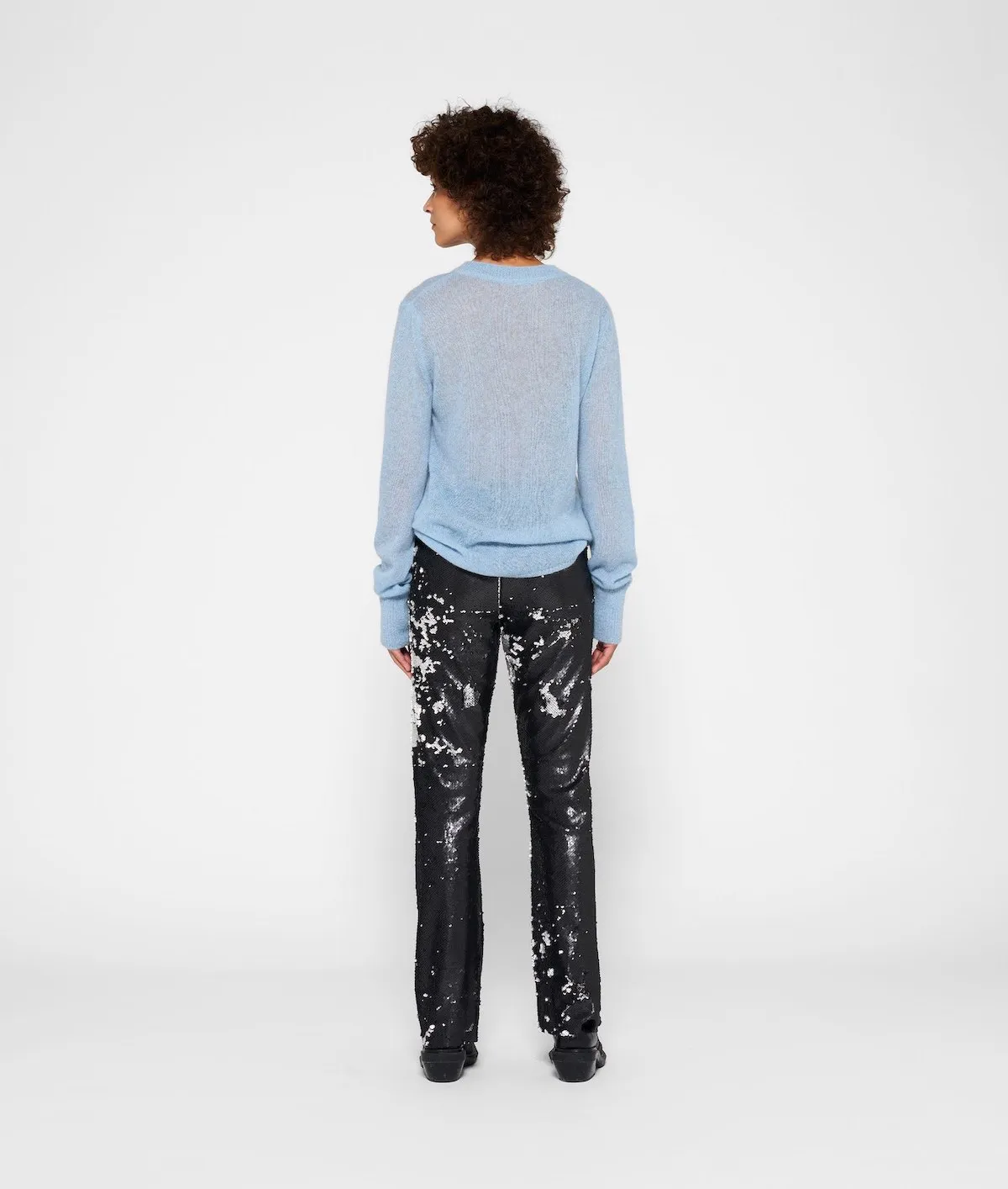 PANTALONES AJUSTADOS DE LENTEJUELAS DE 10DAYS  GRIS