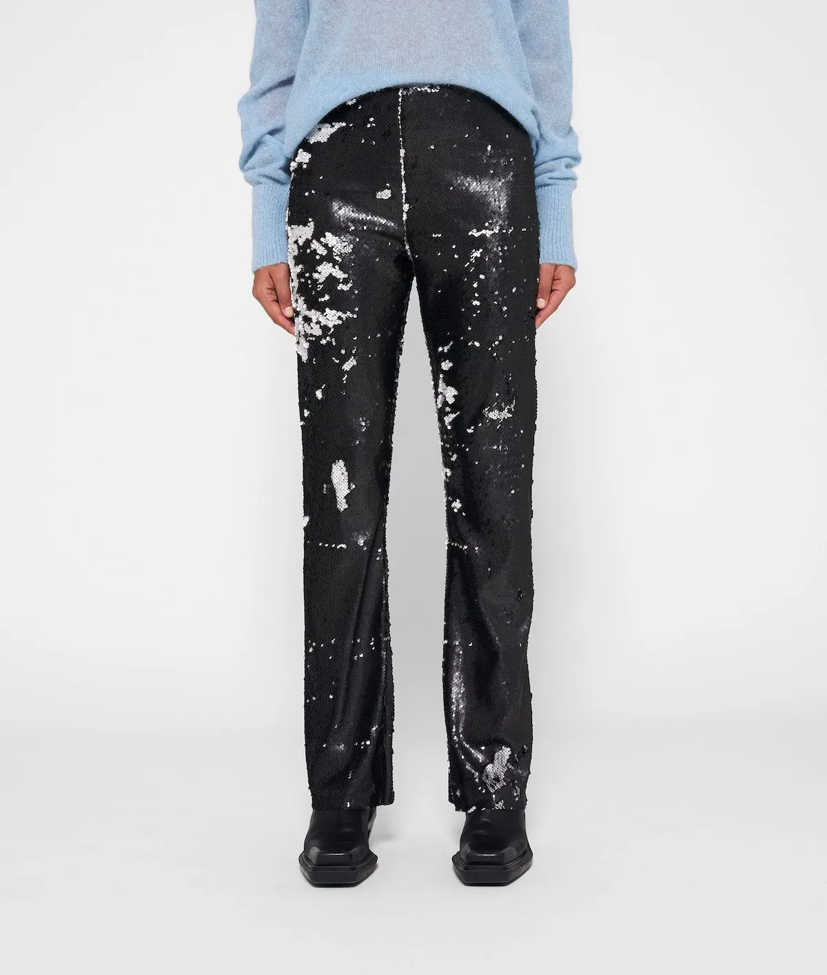 PANTALONES AJUSTADOS DE LENTEJUELAS DE 10DAYS  GRIS