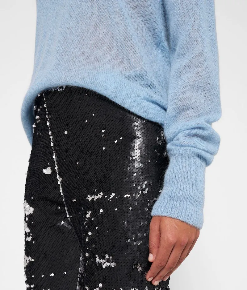 PANTALONES AJUSTADOS DE LENTEJUELAS DE 10DAYS  GRIS