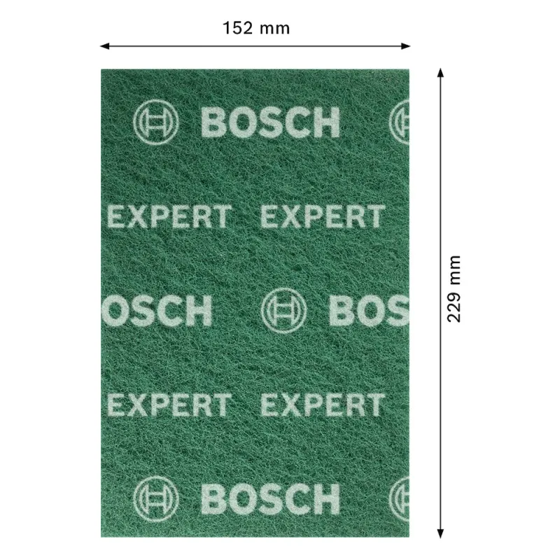 PAñO ABRASIVO MULTIMATERIAL 152 X 229 MM 20 UND VERDE MUY FINO BOSCH EXPERT 2608.901.217000