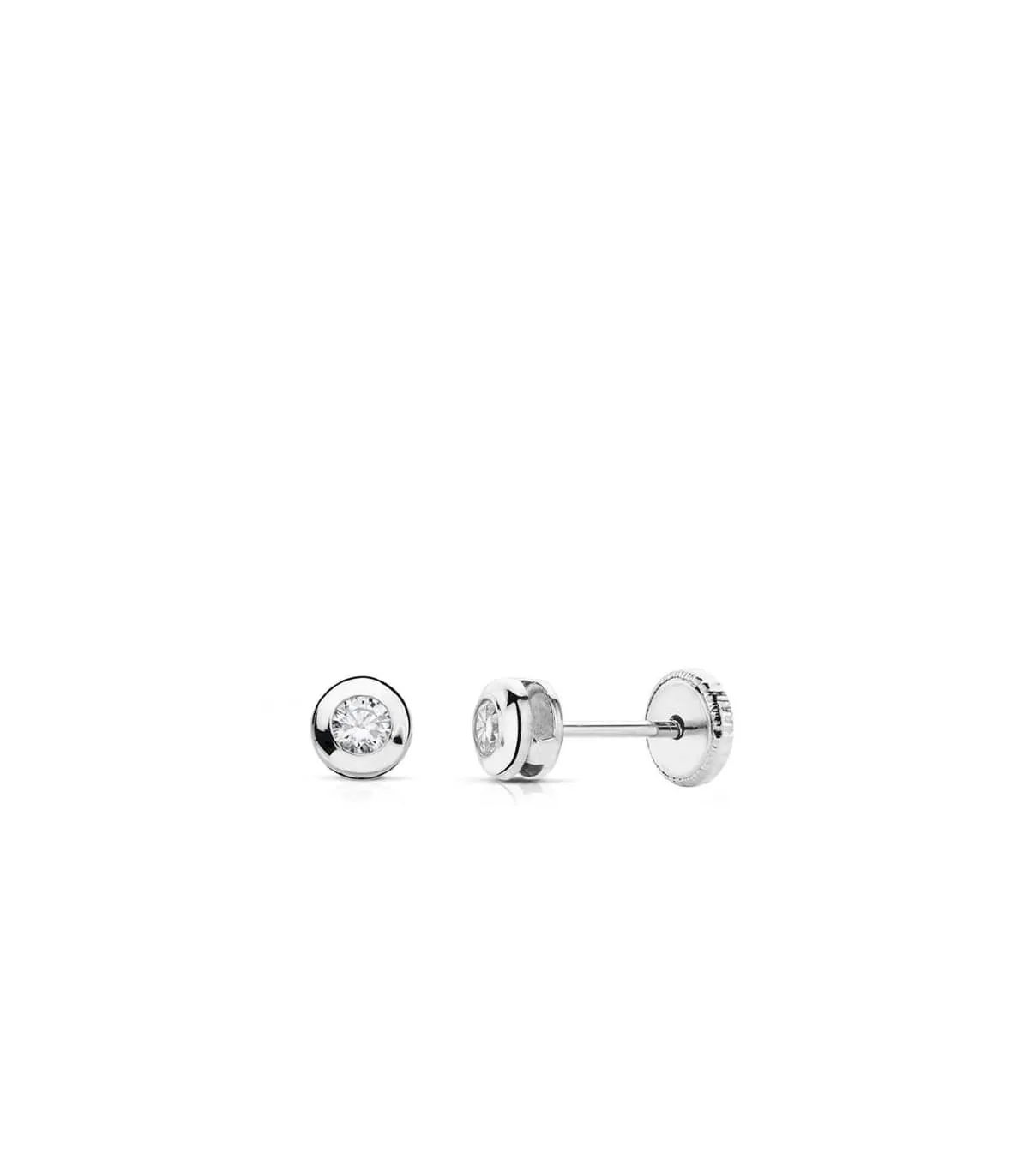 Pendientes Mercedes 4 mm 18 Ktes