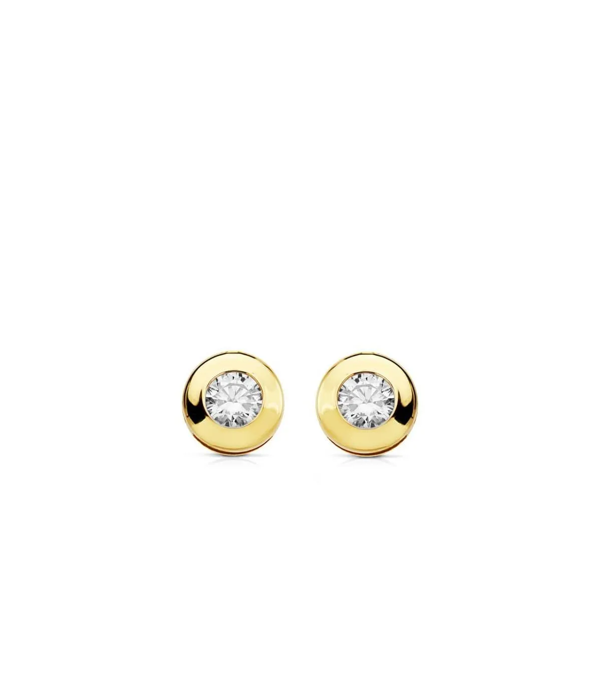 Pendientes Mercedes 8.5 mm 18 Ktes