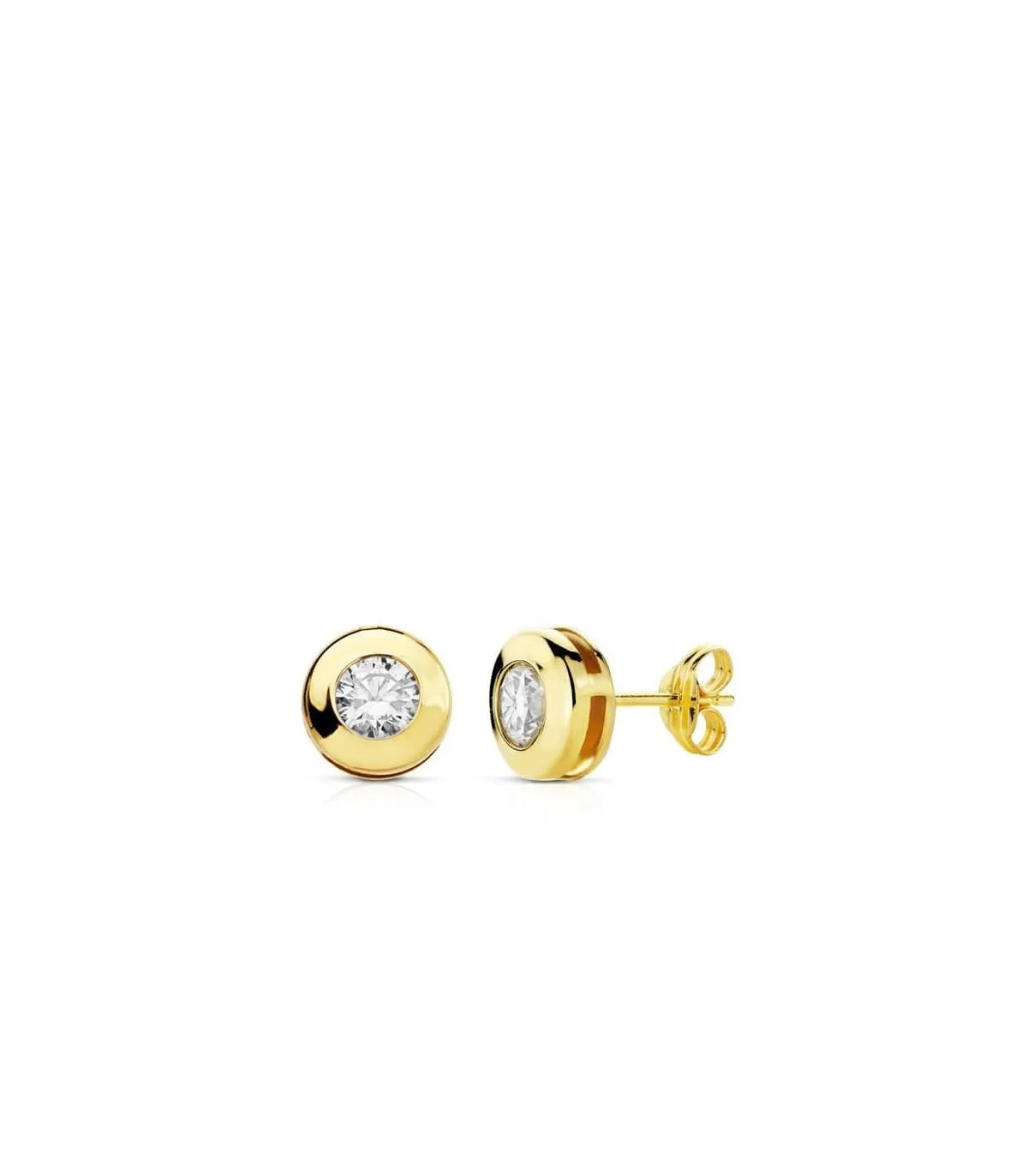 Pendientes Mercedes 8.5 mm 18 Ktes