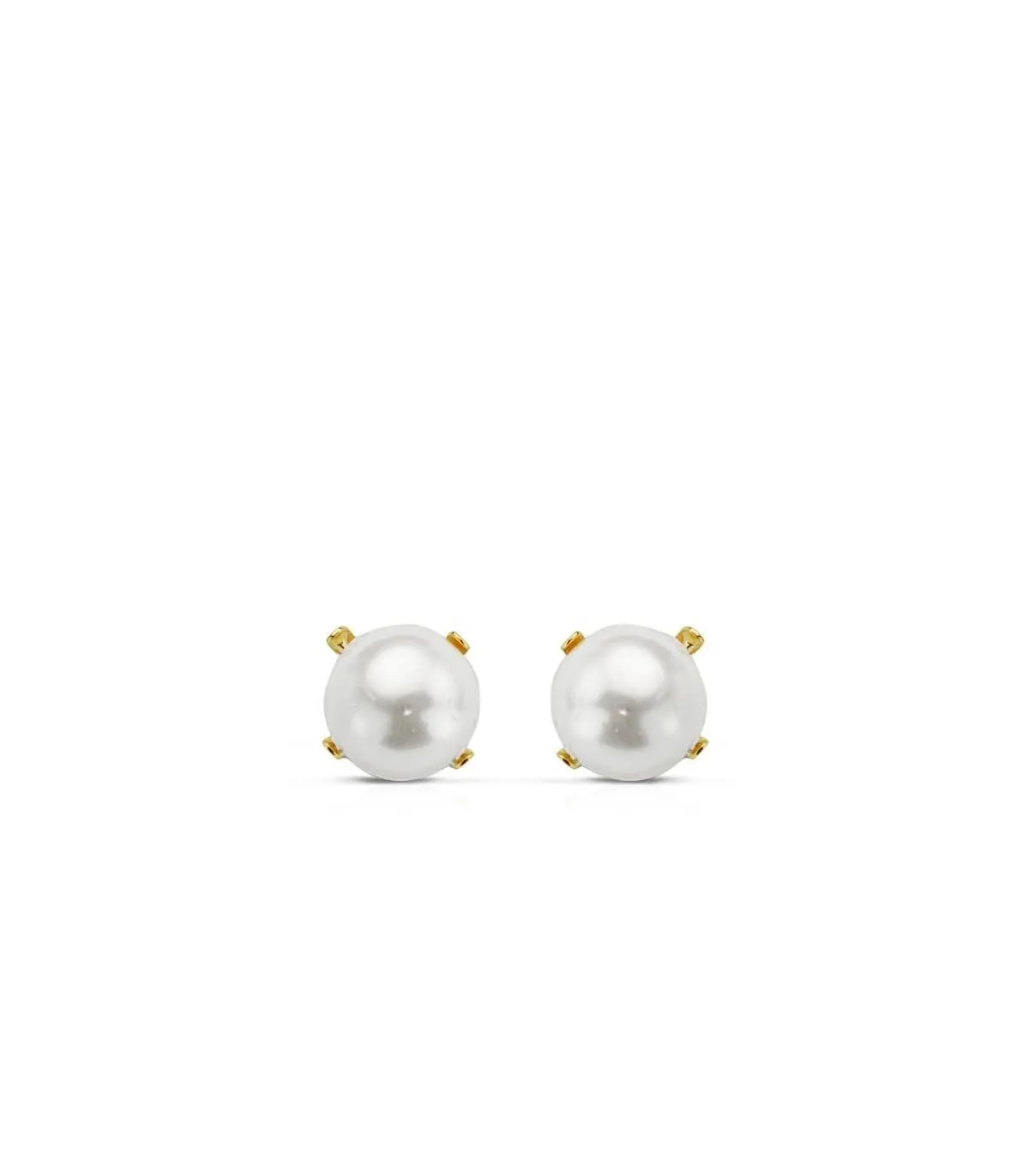 Pendientes Perla Marianela 6mm 18 Ktes