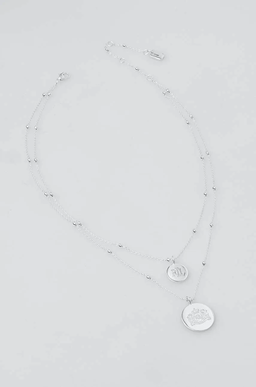 Polo by Ralph Lauren Necklace 16'/18' 2 Row Pendant