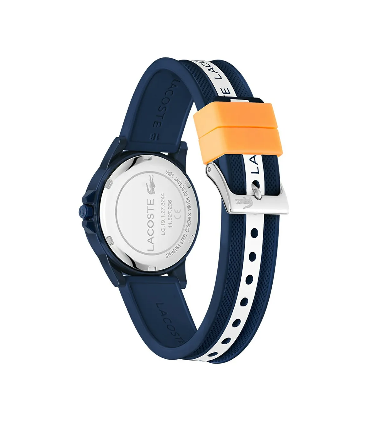 RELOJ LACOSTE RIDER NIñO SILICONA AZUL Y BLANCO ANALóGICO  2020142