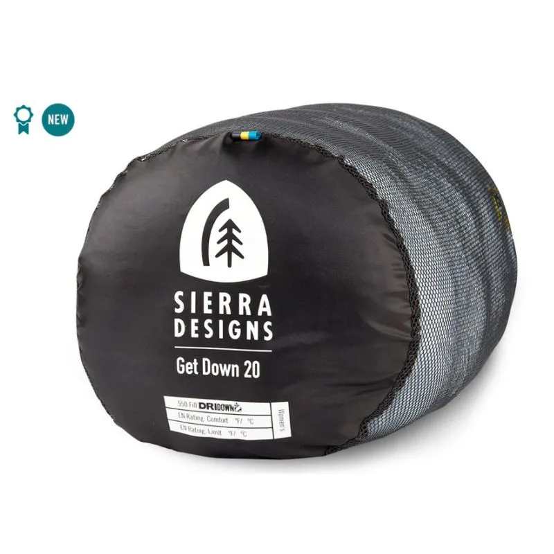 Saco de dormir Sierra Designs Get Down 550g 20 Deg Reg (Azul) Mujer