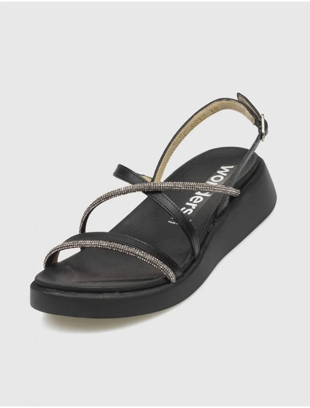 SANDALIA WONDERS C6532 NEGRO