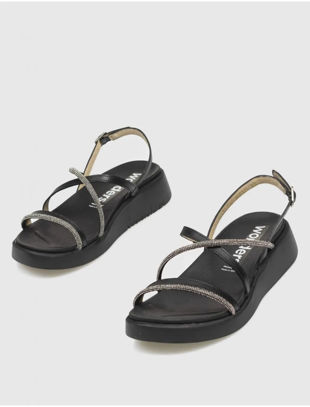 SANDALIA WONDERS C6532 NEGRO