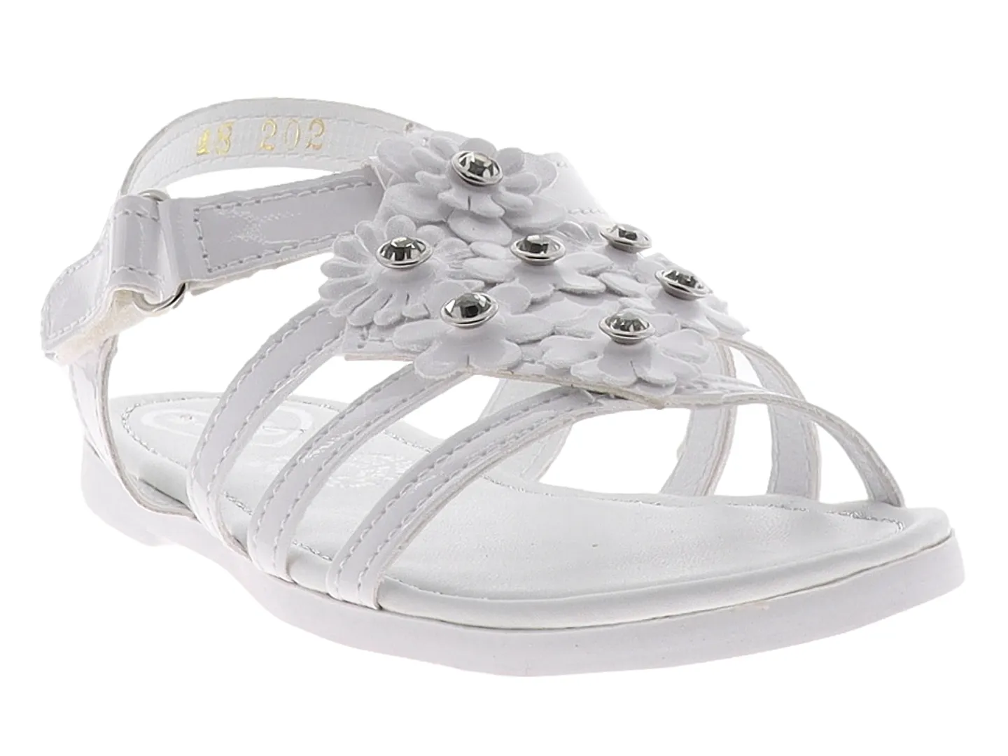 Sandalias Kassandra 202 Blanco Para Niña