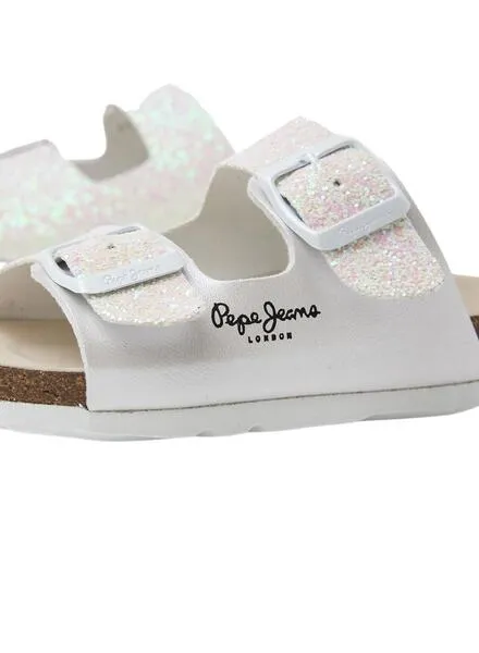 Sandalias Pepe Jeans Oban Couple Blanco para Niña