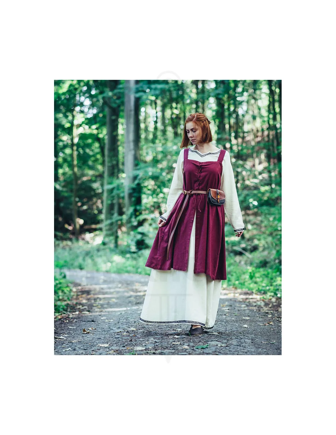 Sobrevesta vikinga modelo Inca, color rojo