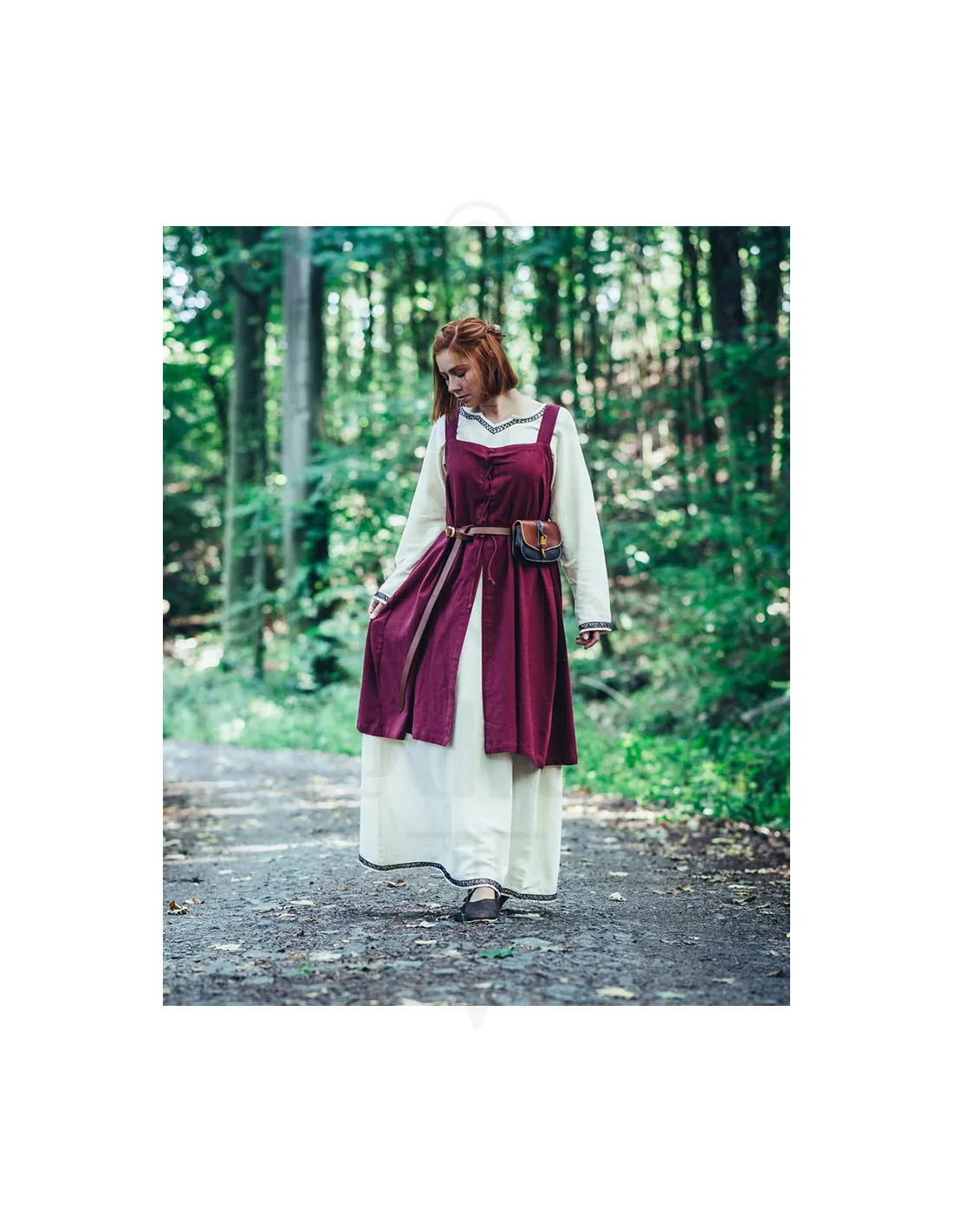 Sobrevesta vikinga modelo Inca, color rojo