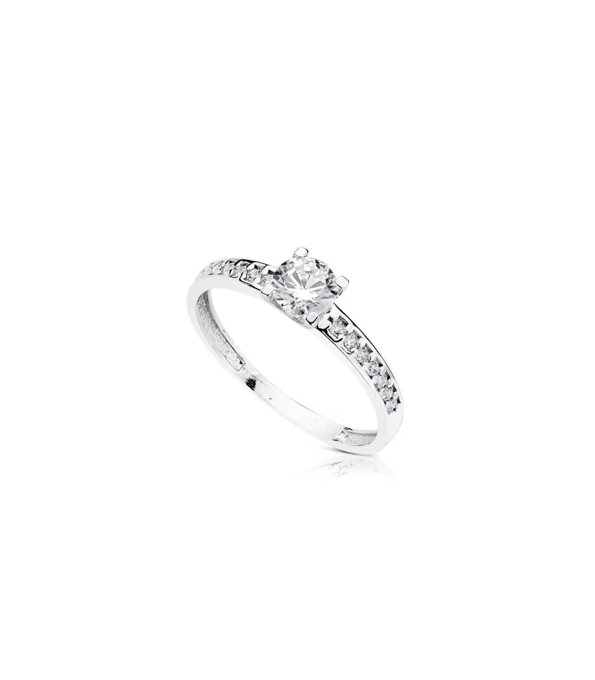 Solitario blanco Florienze 18 Ktes