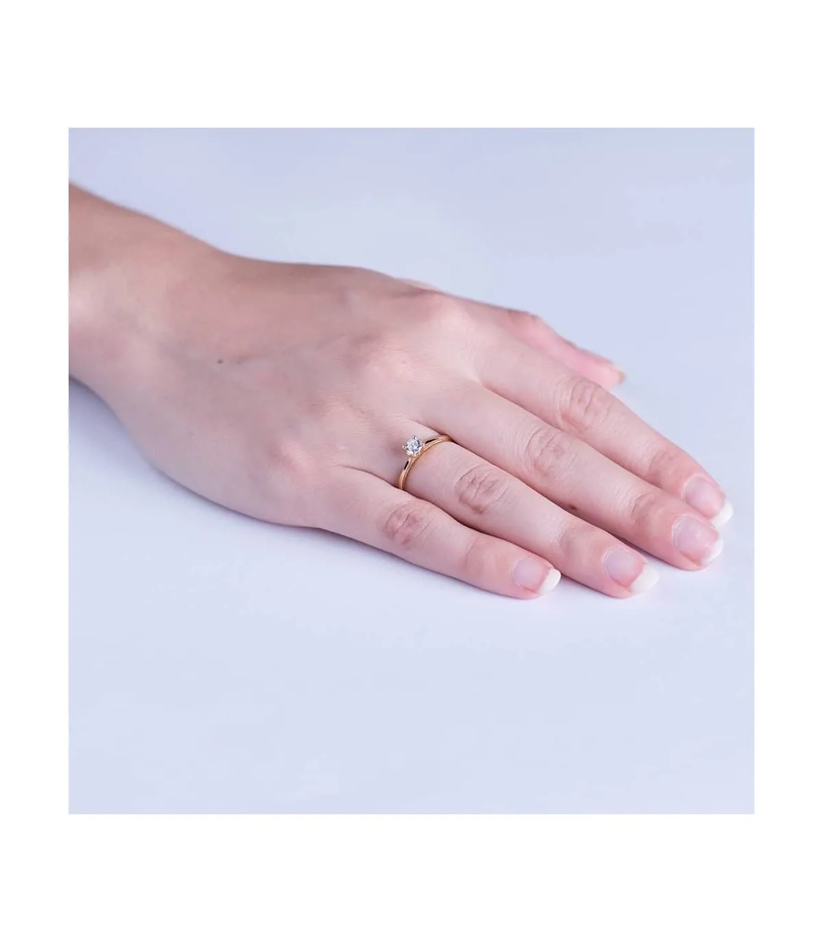 Solitario  Luna 18 Ktes