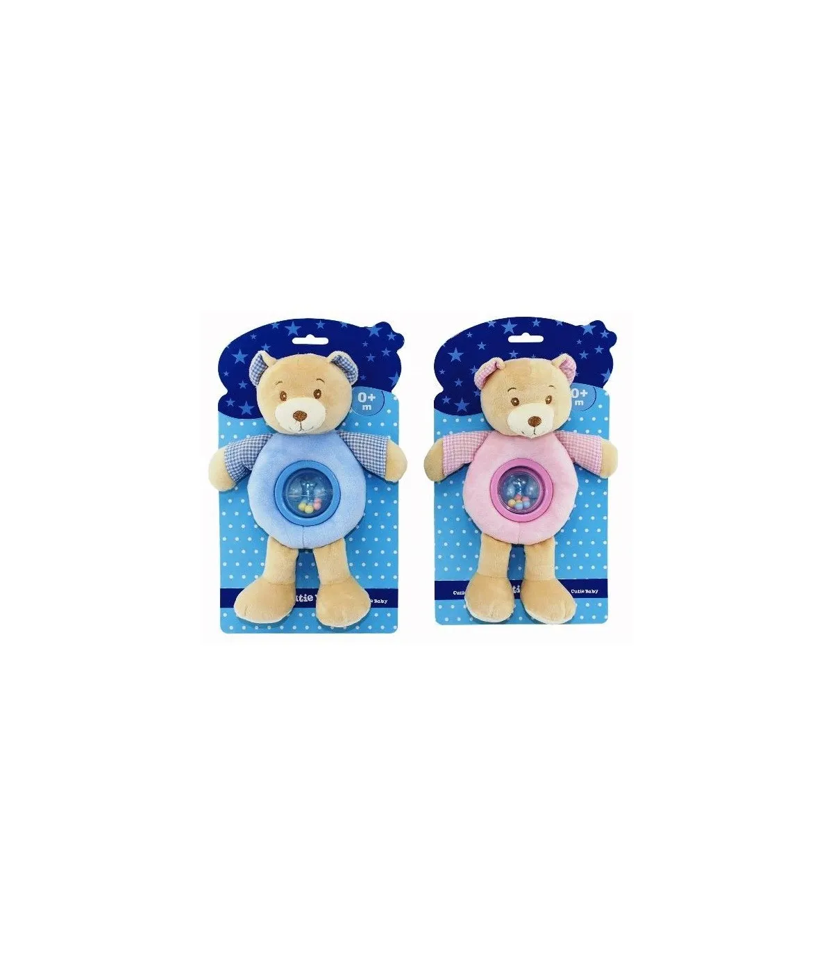 Sonajero Osito  Rosa o Azul