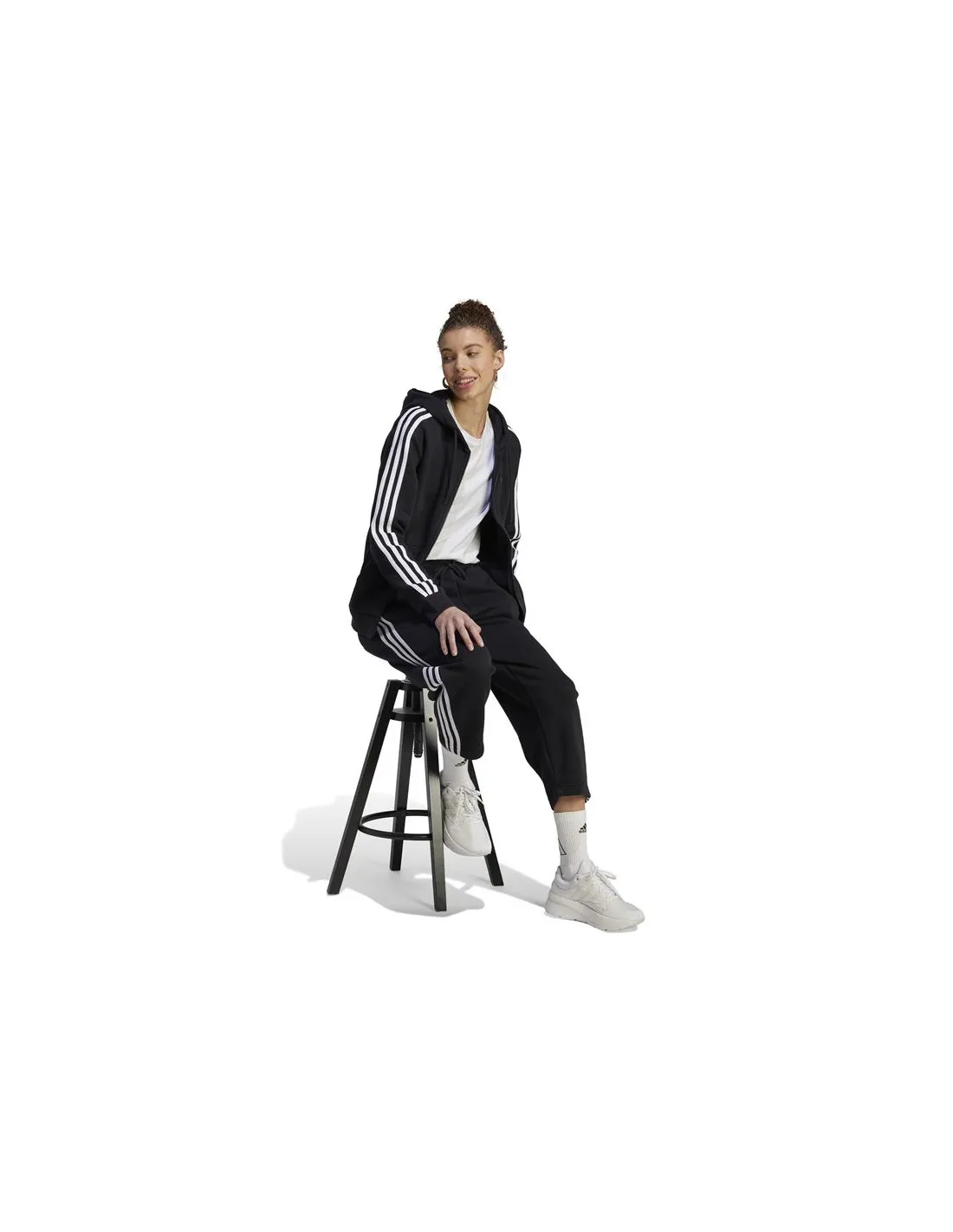 Sudadera adidas 3S Fl Fz Hd Mujer