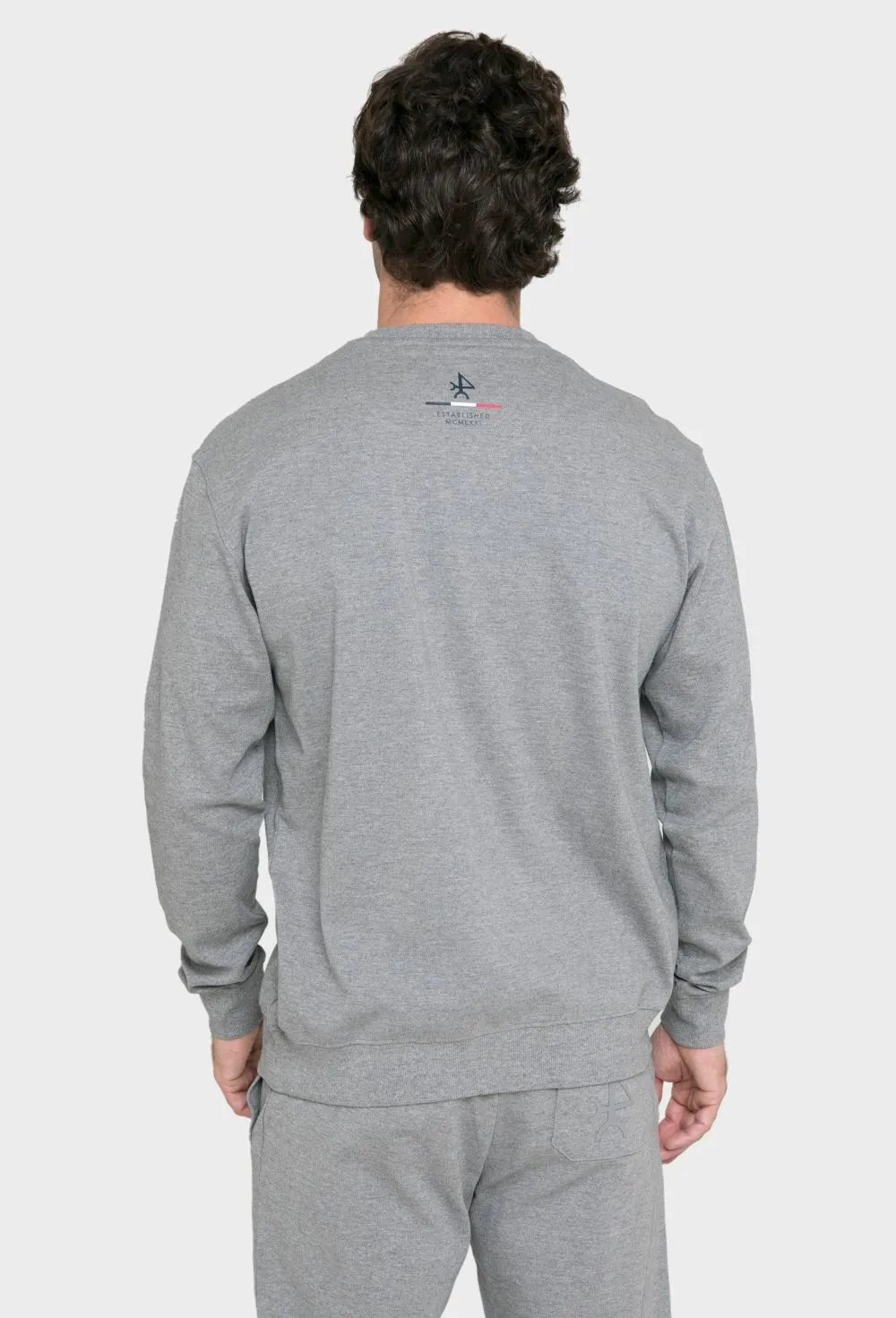 Sudadera de hombre modelo bandera gris