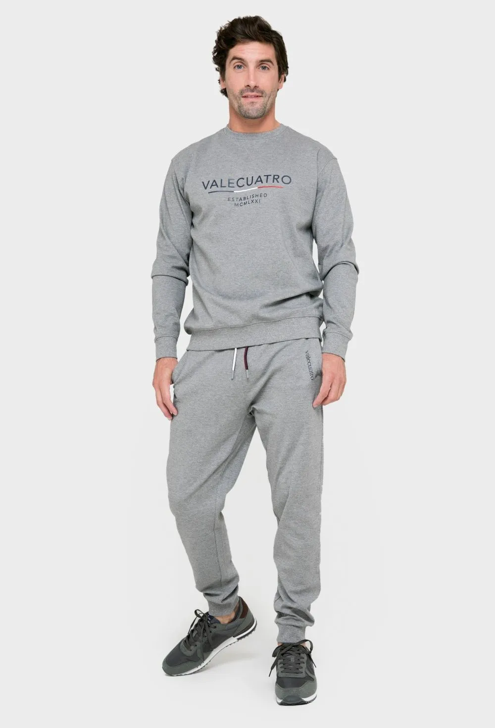 Sudadera de hombre modelo bandera gris