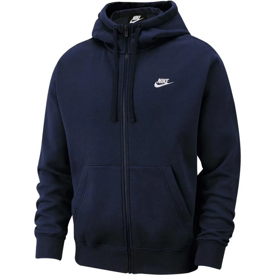 SUDADERA H NIKE AZUL C/ CREMALLERA