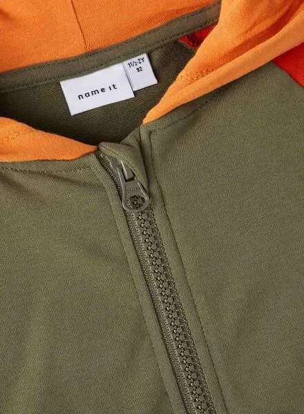 Sudadera Name It Lava Color Block Verde Para Niño