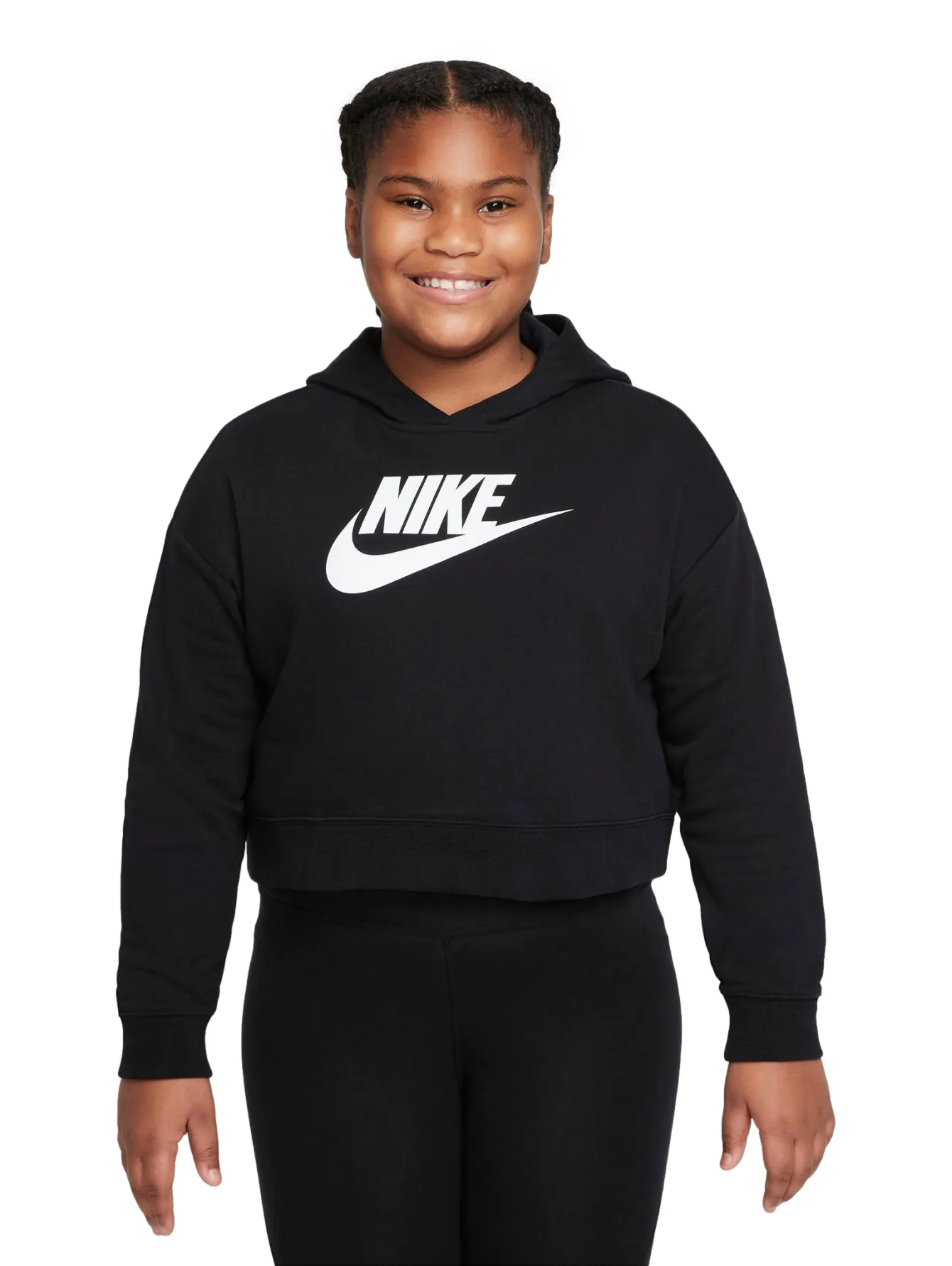Sudadera Nike Sportswear Club Crop Para Niña
