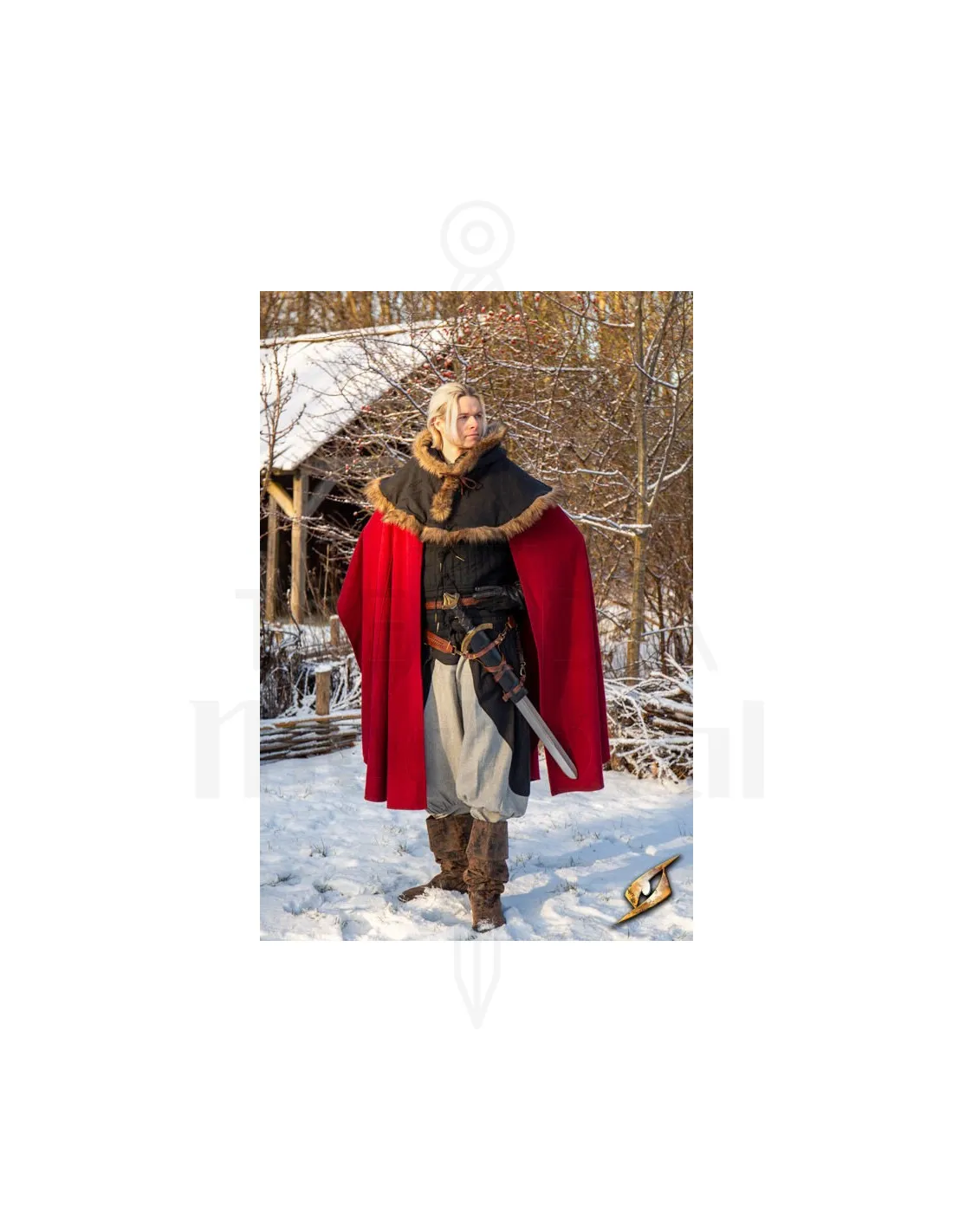 Tahalí para espada LARP, cuero sintético