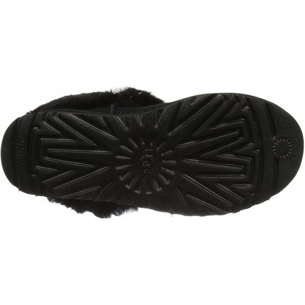 UGG  W FLUFF MINI QUILTED LEOPARD 1105358 BLK