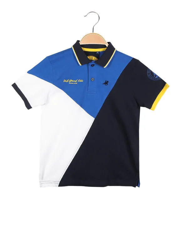 U.S. Grand Polo Polo de manga corta para niño en algodón