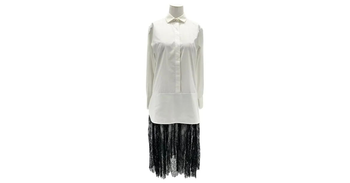 VALENTINO GARAVANI Vestidos T.Algodón S Internacional Blanco 