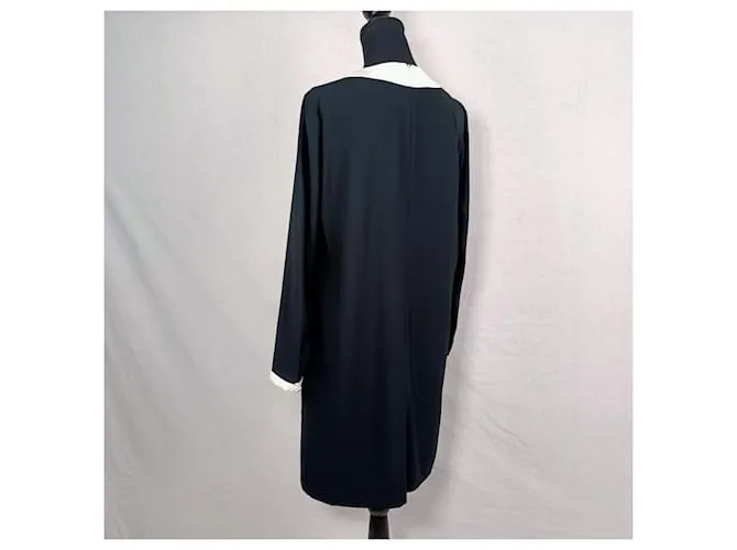 Vestido Escada y2k negro y blanco 