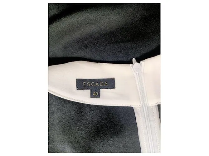 Vestido Escada y2k negro y blanco 