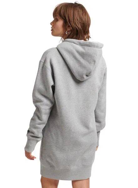 Vestido Superdry Pride In Craft Hooded Mujer Gris